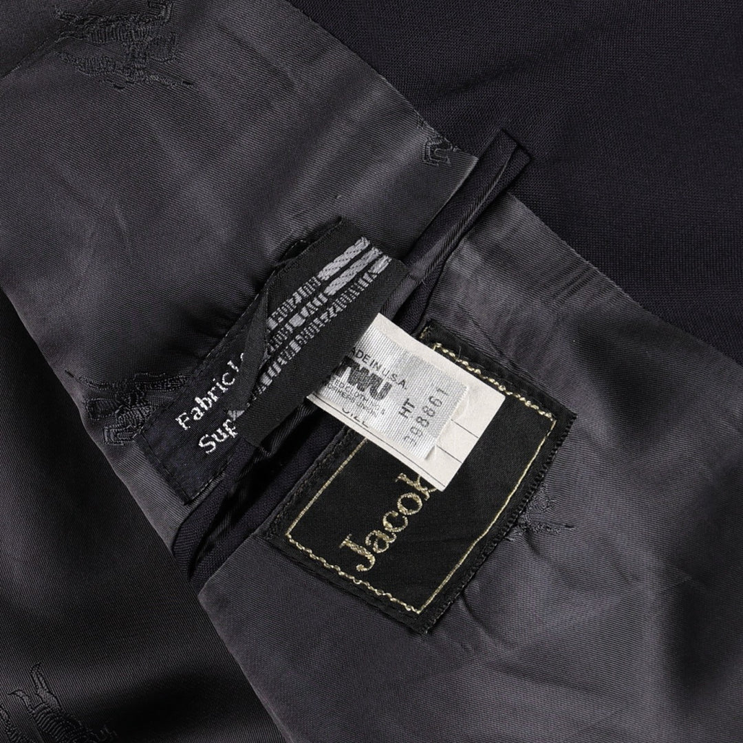Burberry's navy blazer, tailored jacket, men's size XL. wool navy blue type Vintage Second Hand