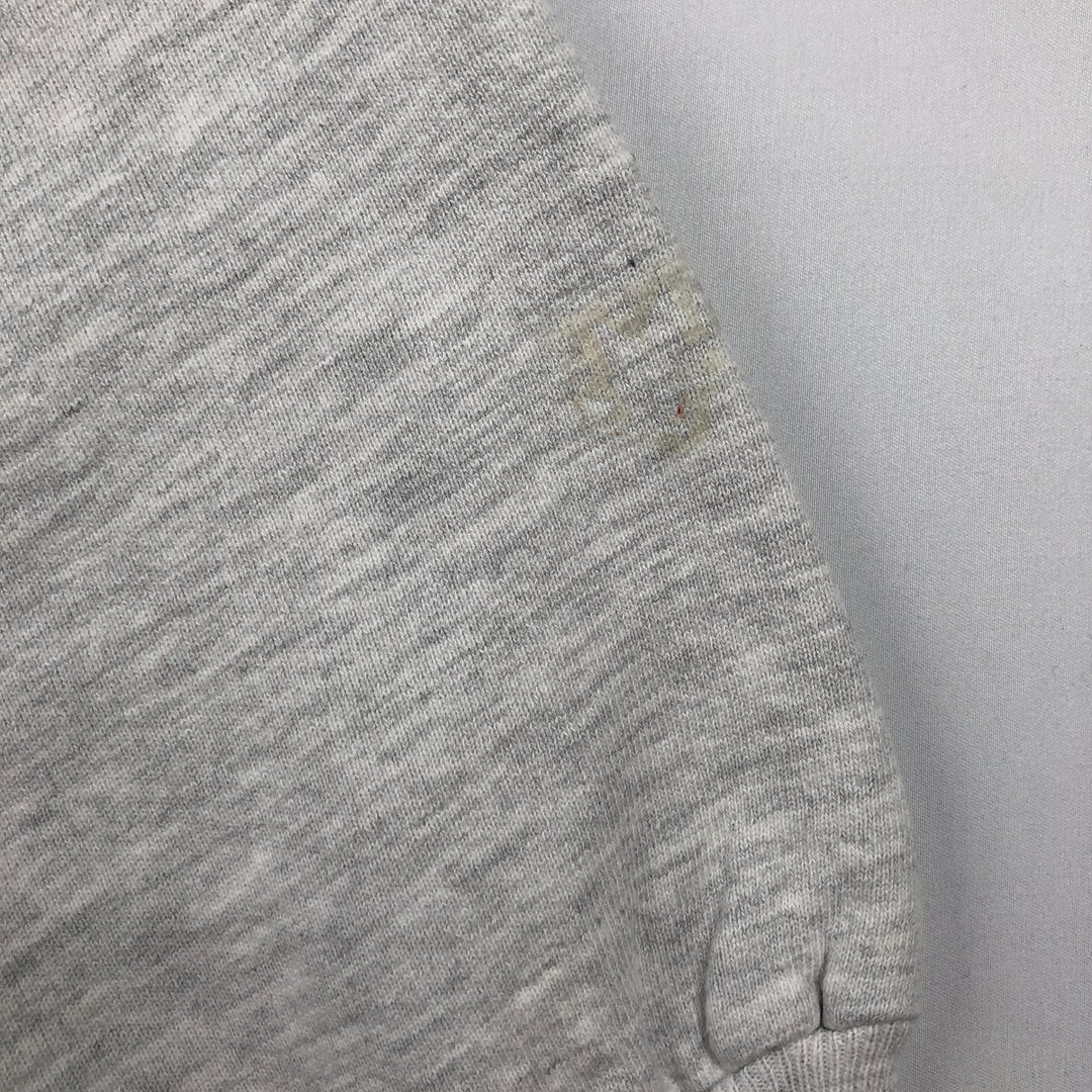 90'S MV SPORT USNAVY Print Sweatshirt, Made in USA, Men's Size L (Equivalent), Vintage cotton gray type Vintage Second Hand