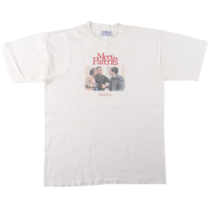 All Sport Meet the Parents Movie T-Shirt (Men's XL equivalent) cotton white type Vintage Second Hand