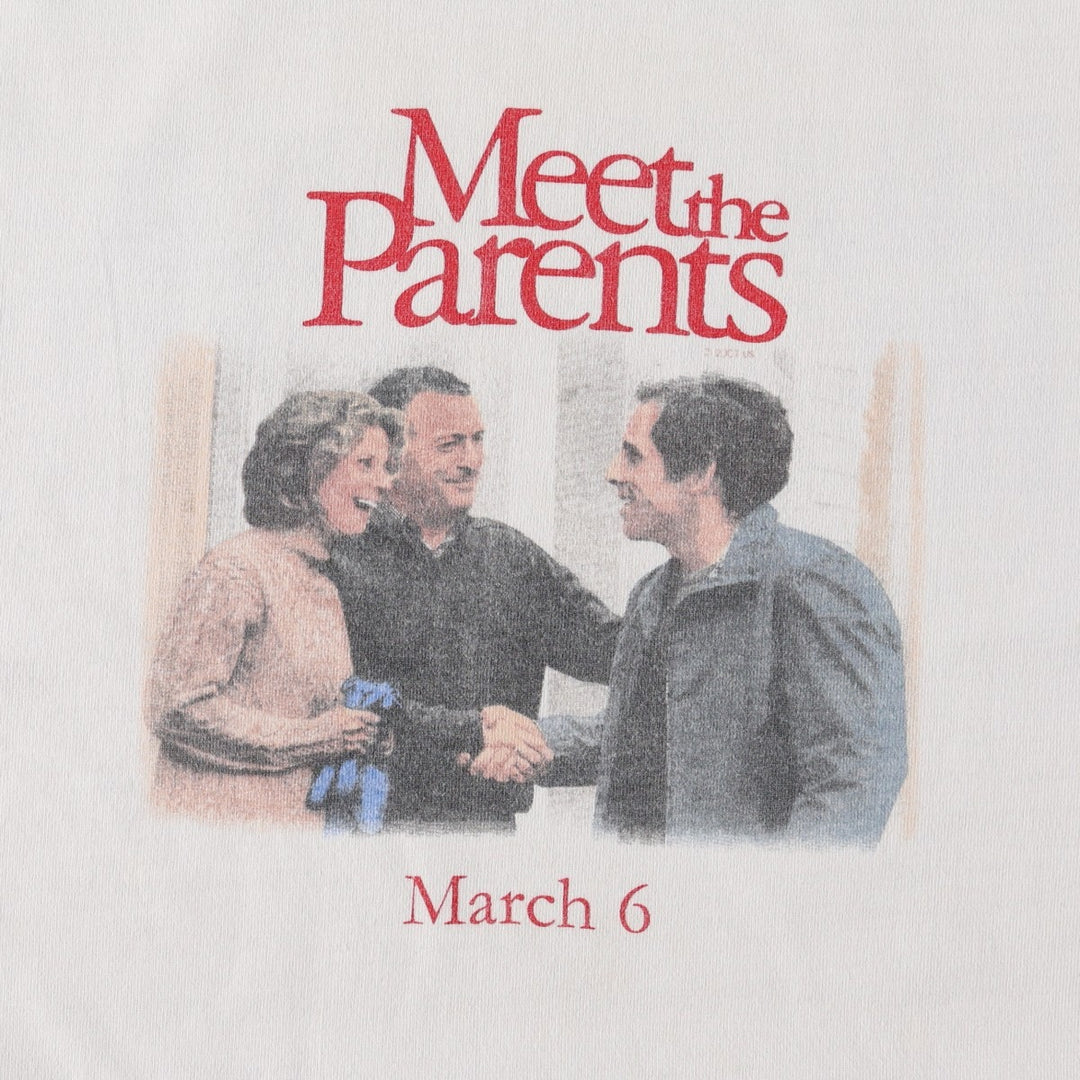All Sport Meet the Parents Movie T-Shirt (Men's XL equivalent) cotton white type Vintage Second Hand