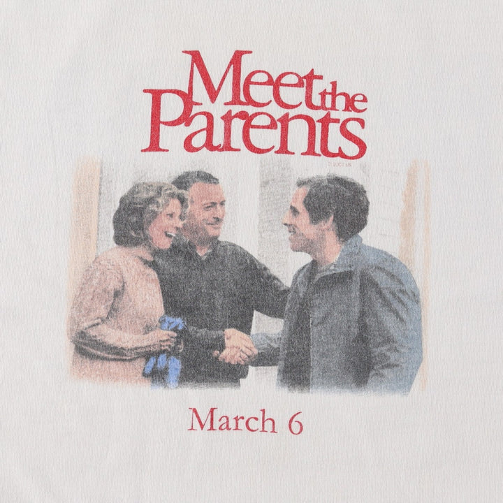 All Sport Meet the Parents Movie T-Shirt (Men's XL equivalent) cotton white type Vintage Second Hand