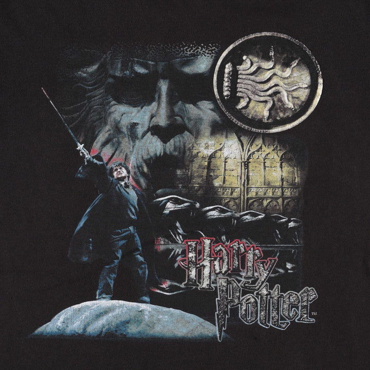 2000'S Harry Potter Movie T-shirt (Men's Size S) unclear black type Vintage Second Hand
