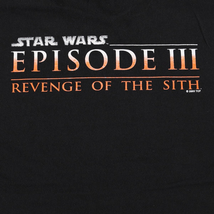2000'S YAZBEK STAR WARS Movie T-shirt, Men's XL equivalent. cotton black type Vintage Second Hand