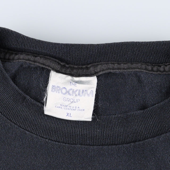 90'S THE BROCKUM GROUP BOB DYLAN Band T-shirt, Made in USA, Men's XL equivalent, Vintage cotton black type Vintage Second Hand