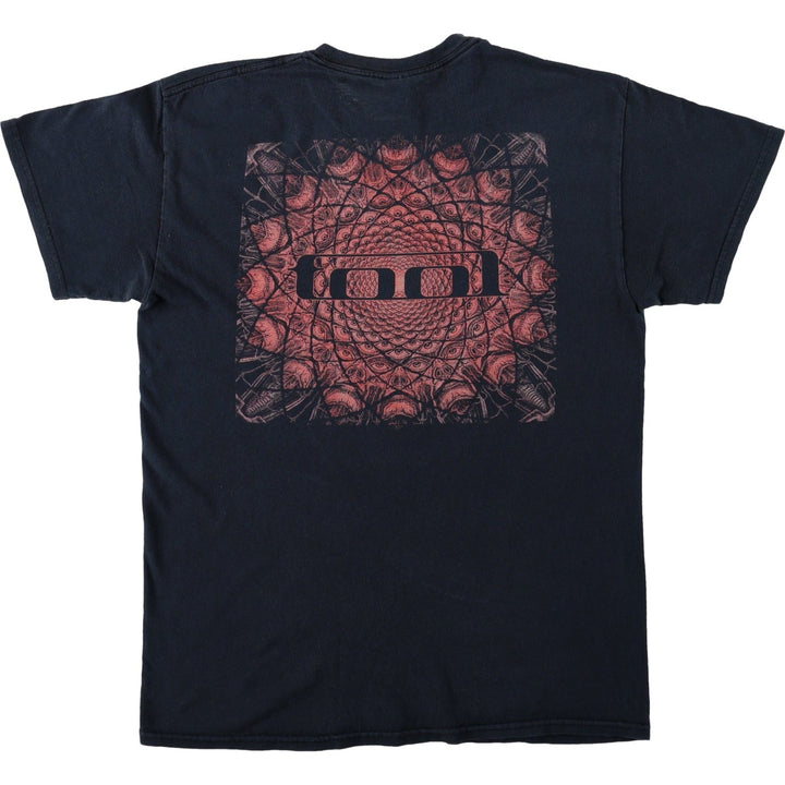 00'S Gildan Tool Band T-shirt, Men's M size cotton black type Vintage Second Hand