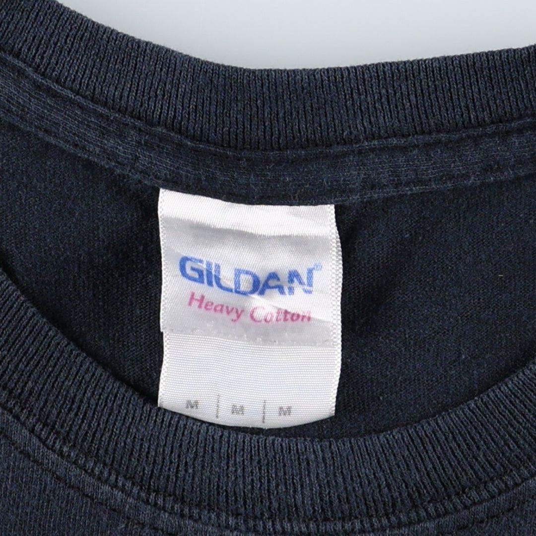 00'S Gildan Tool Band T-shirt, Men's M size cotton black type Vintage Second Hand