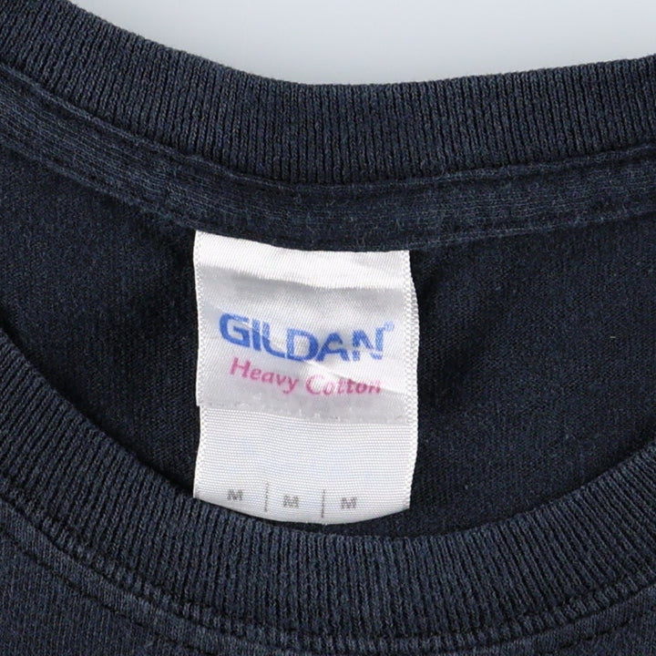 00'S Gildan Tool Band T-shirt, Men's M size cotton black type Vintage Second Hand