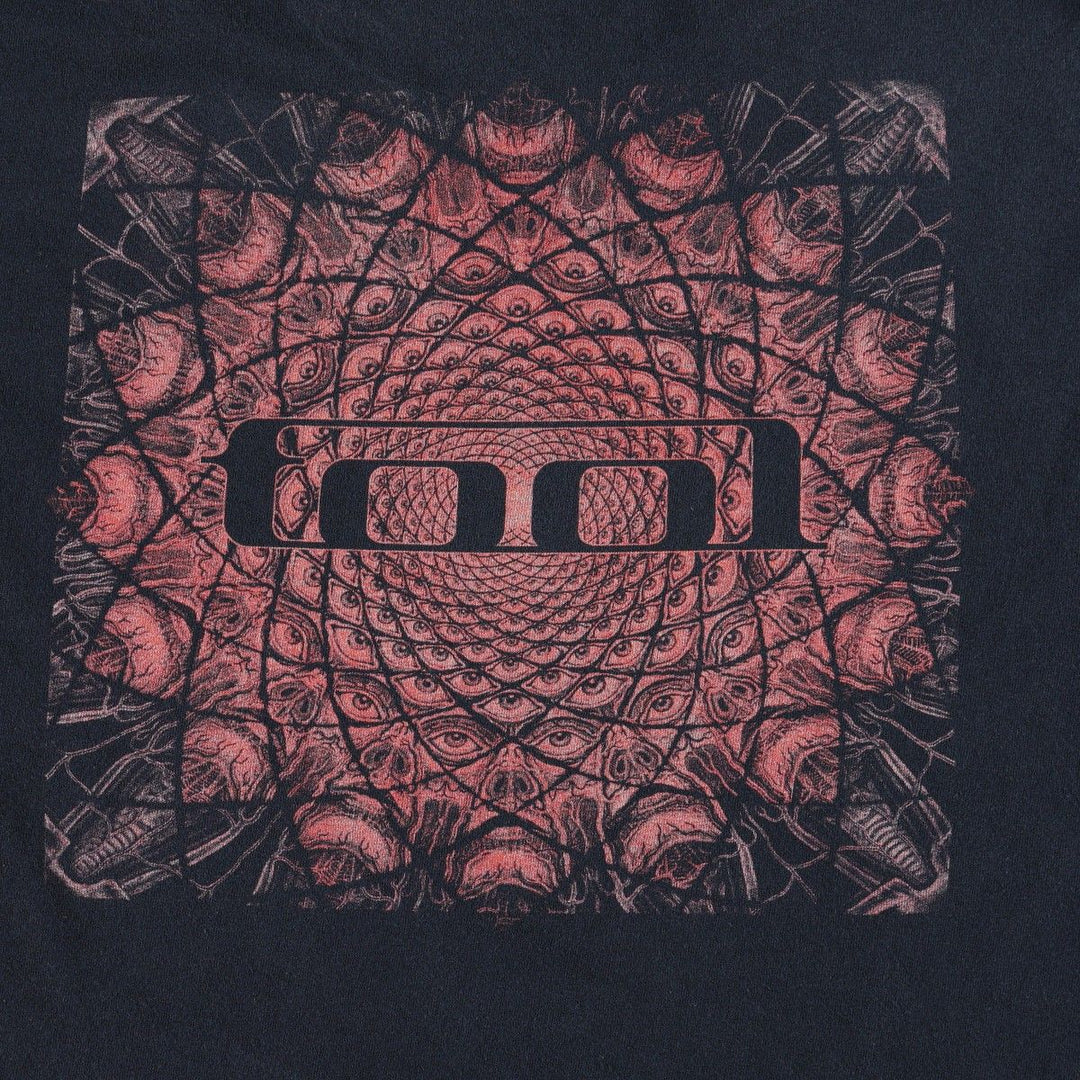 00'S Gildan Tool Band T-shirt, Men's M size cotton black type Vintage Second Hand