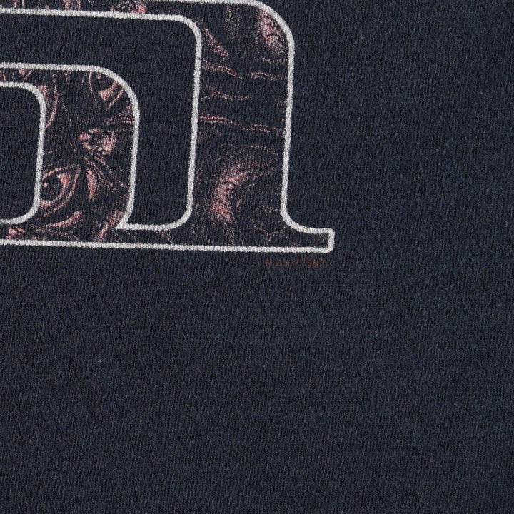 00'S Gildan Tool Band T-shirt, Men's M size cotton black type Vintage Second Hand