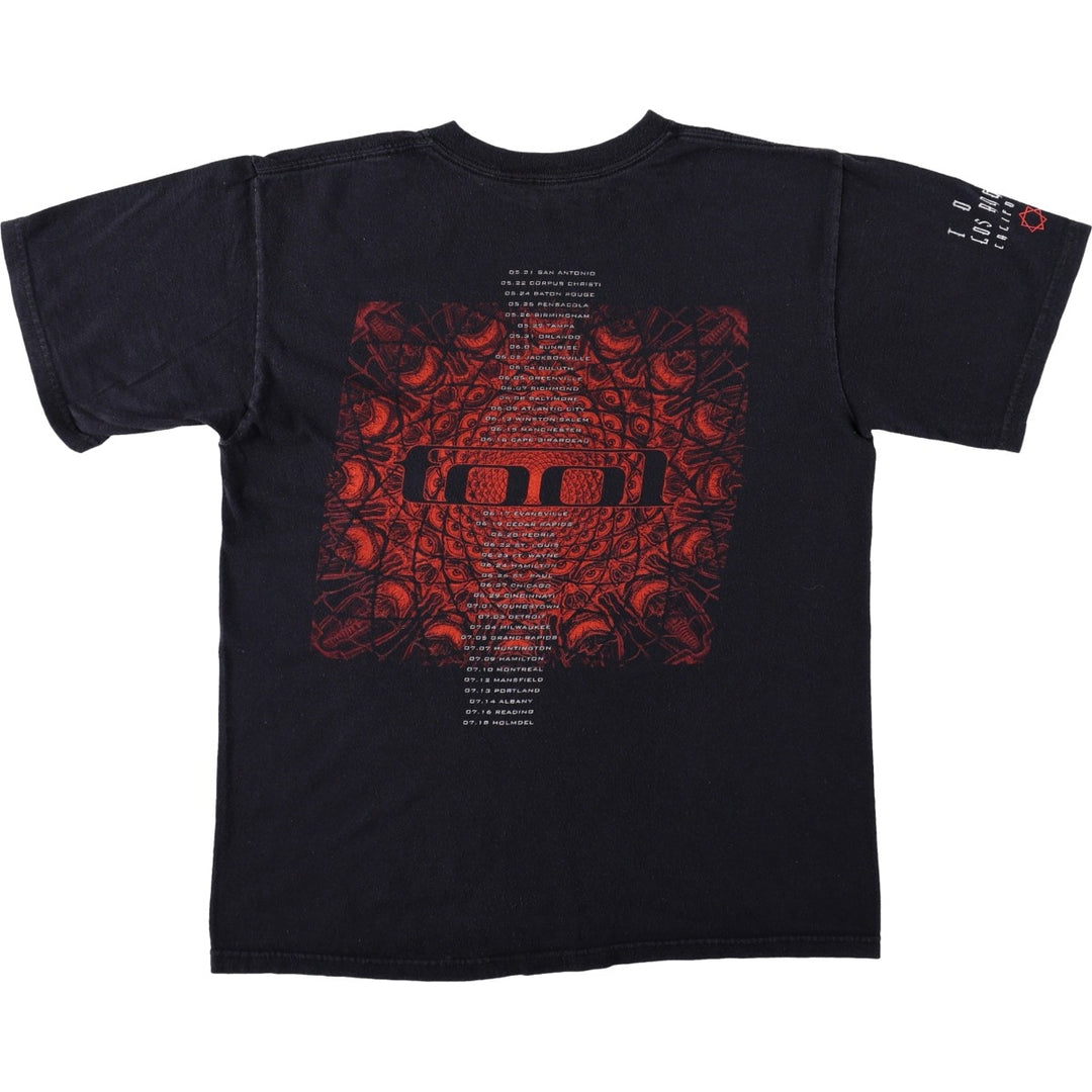 2000'S TOOL band t-shirt, men's size M (approx.) unclear black type Vintage Second Hand