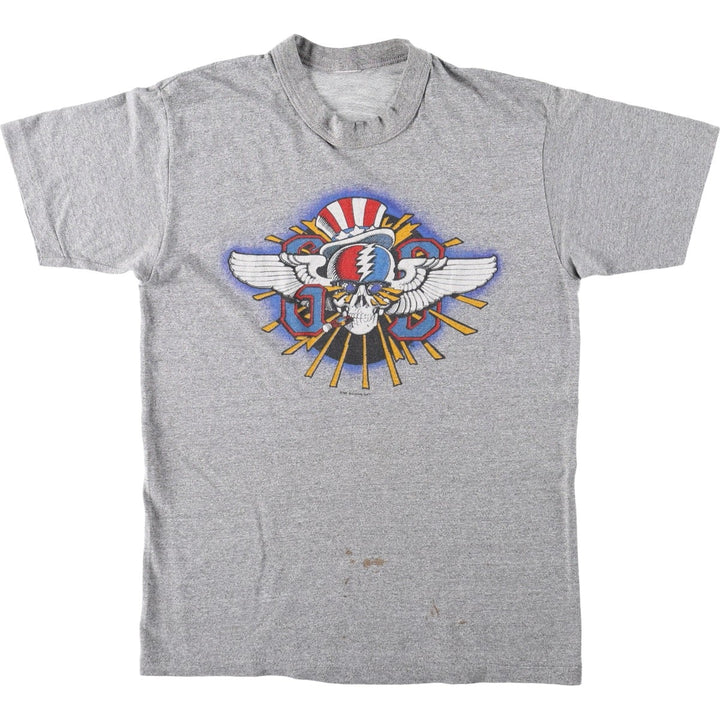 80'S Grateful Dead Band T-Shirt, Men's Size S (Equivalent), Vintage unclear gray type Vintage Second Hand