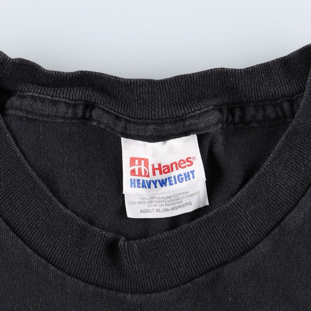 90s-00'S Hanes LESS THAN JAKE band t-shirt, men's size XL. cotton black type Vintage Second Hand