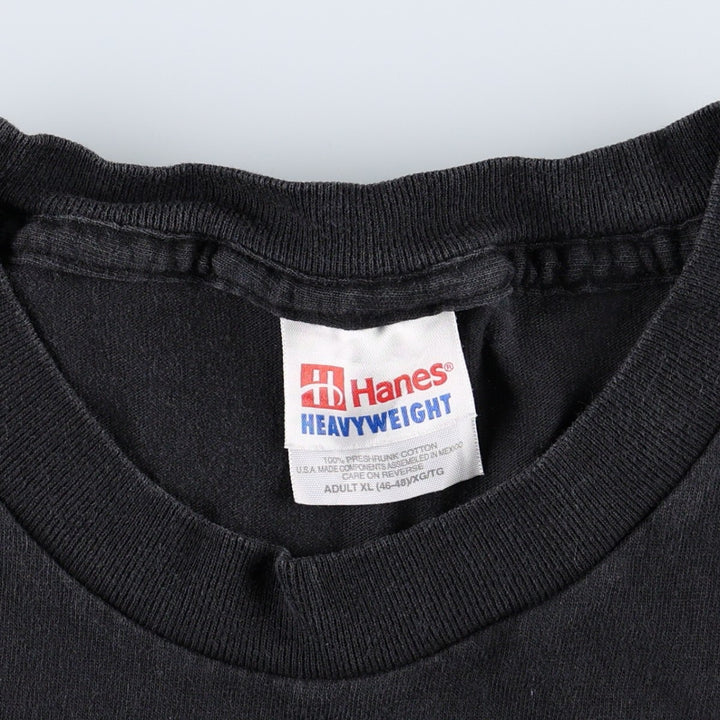 90s-00'S Hanes LESS THAN JAKE band t-shirt, men's size XL. cotton black type Vintage Second Hand