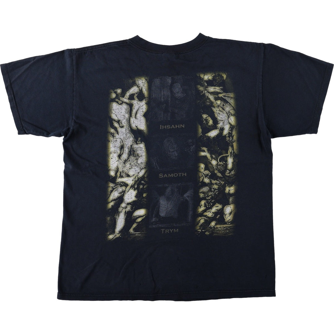 Anvil Emperor IX Equilibrium Album Band T-Shirt (Men's Size L) cotton black type Vintage Second Hand
