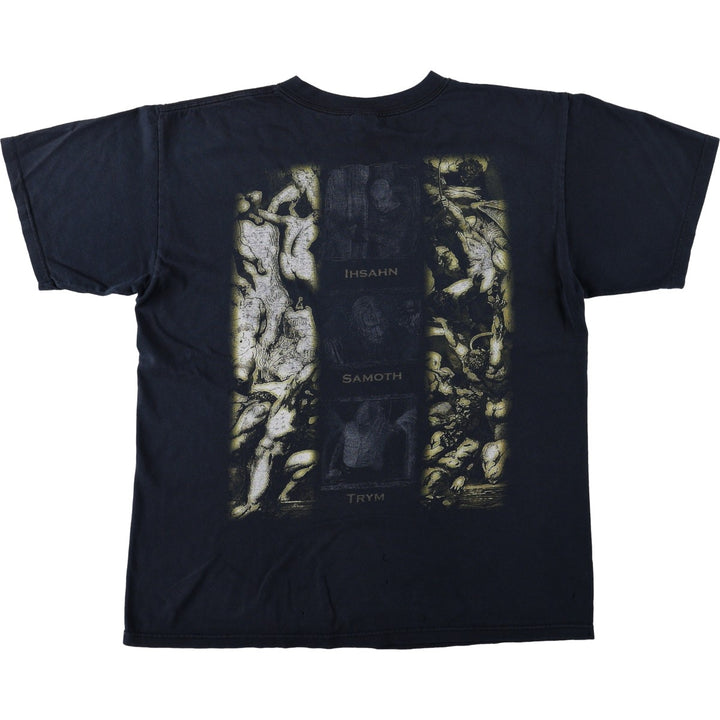 Anvil Emperor IX Equilibrium Album Band T-Shirt (Men's Size L) cotton black type Vintage Second Hand