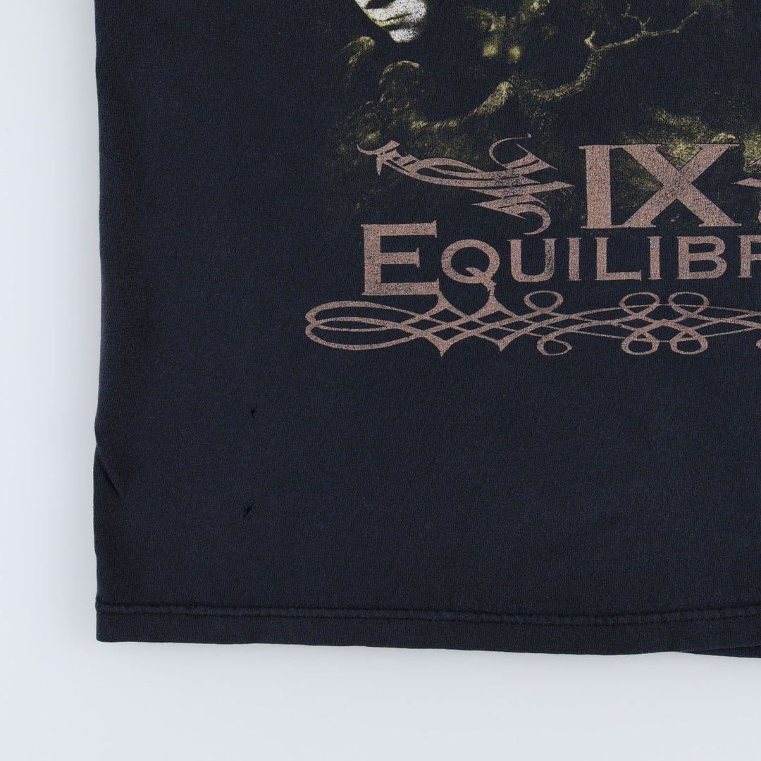 Anvil Emperor IX Equilibrium Album Band T-Shirt (Men's Size L) cotton black type Vintage Second Hand