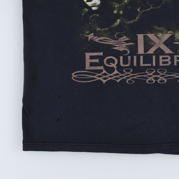 Anvil Emperor IX Equilibrium Album Band T-Shirt (Men's Size L) cotton black type Vintage Second Hand