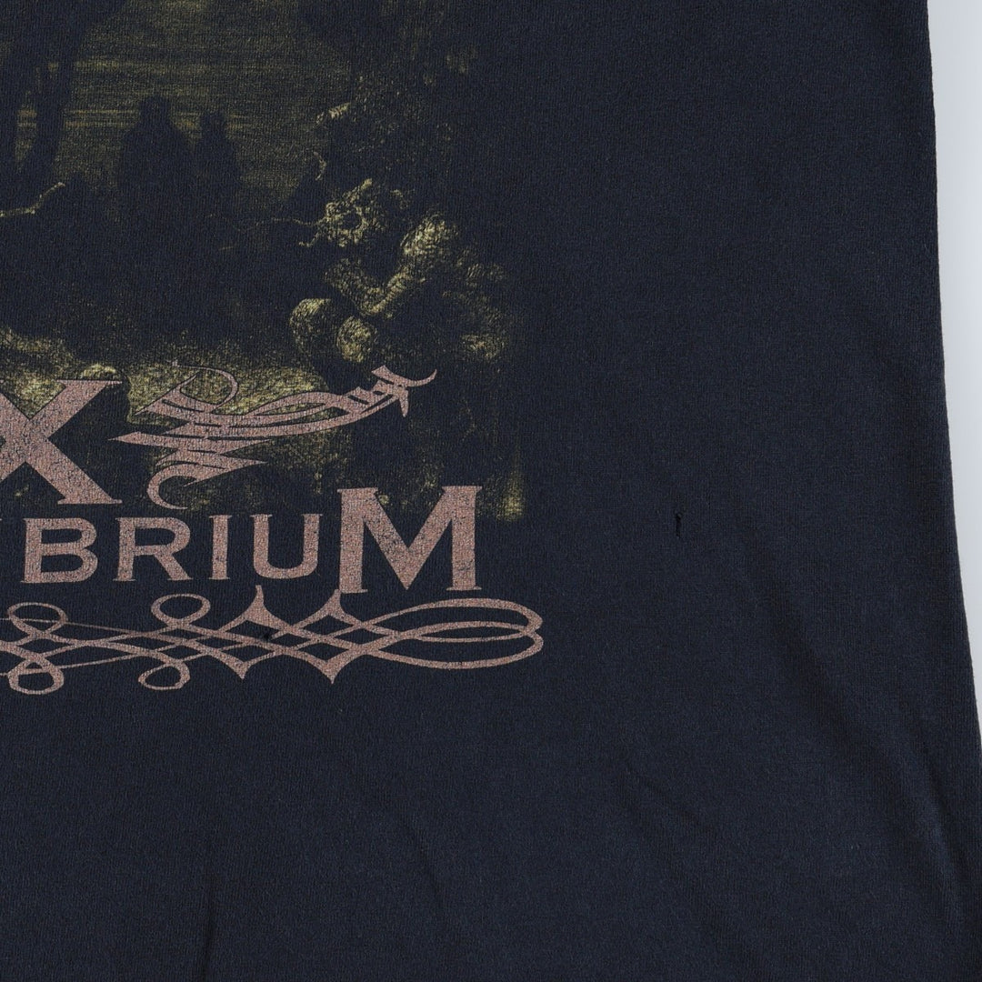 Anvil Emperor IX Equilibrium Album Band T-Shirt (Men's Size L) cotton black type Vintage Second Hand