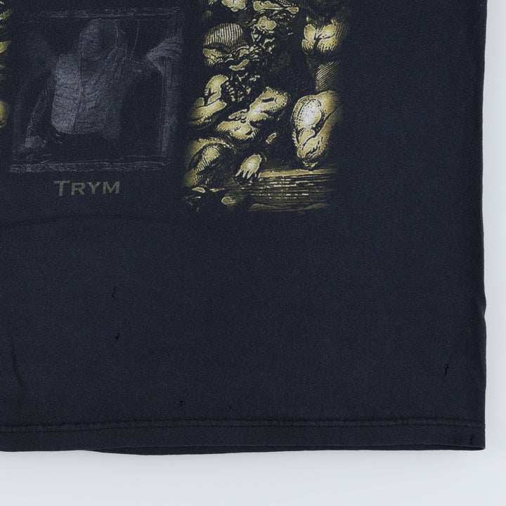 Anvil Emperor IX Equilibrium Album Band T-Shirt (Men's Size L) cotton black type Vintage Second Hand