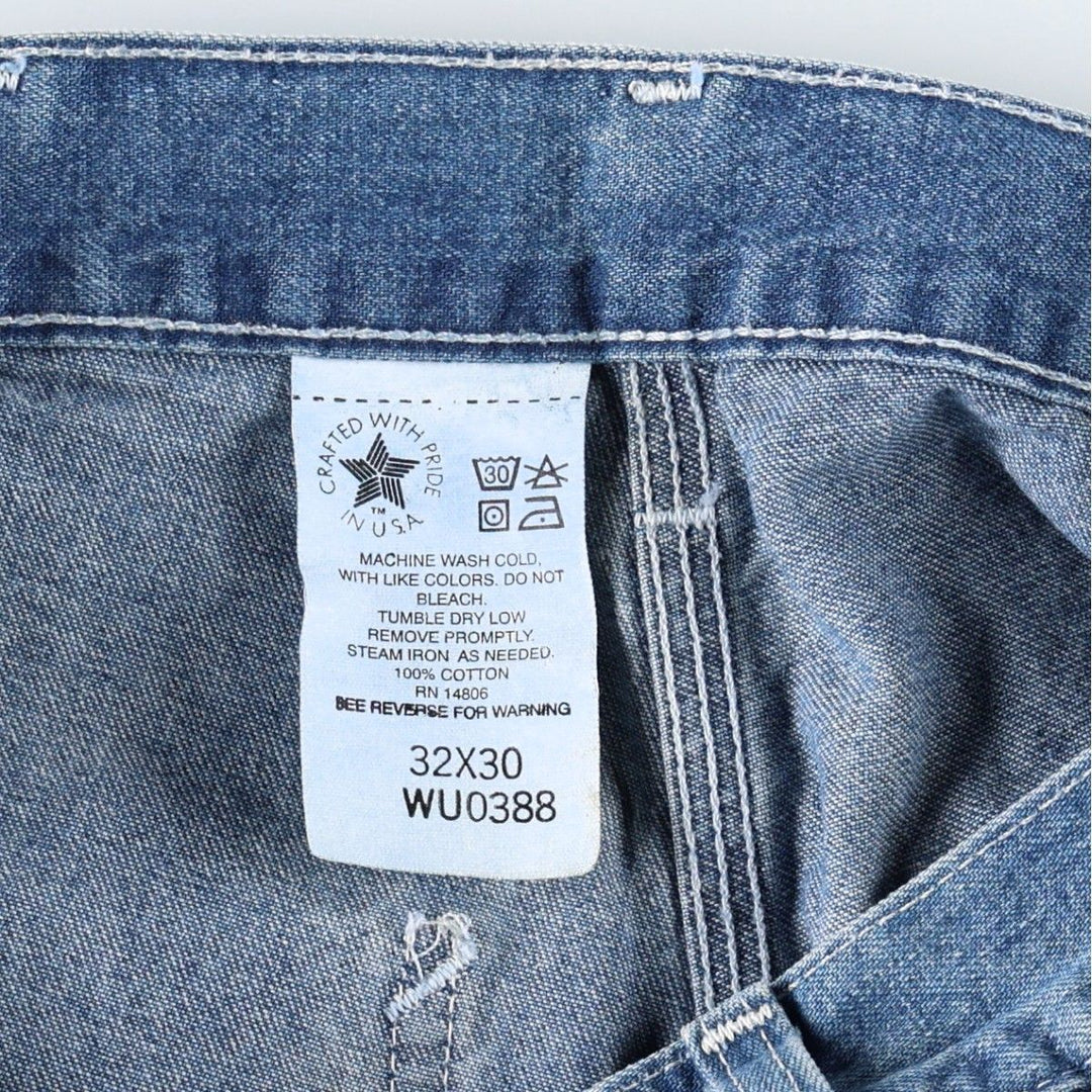 Carhartt Original Dungaree Fit Denim Painter Pants, Made in USA, Men's Size W31 (approx.) cotton blue type Vintage Second Hand