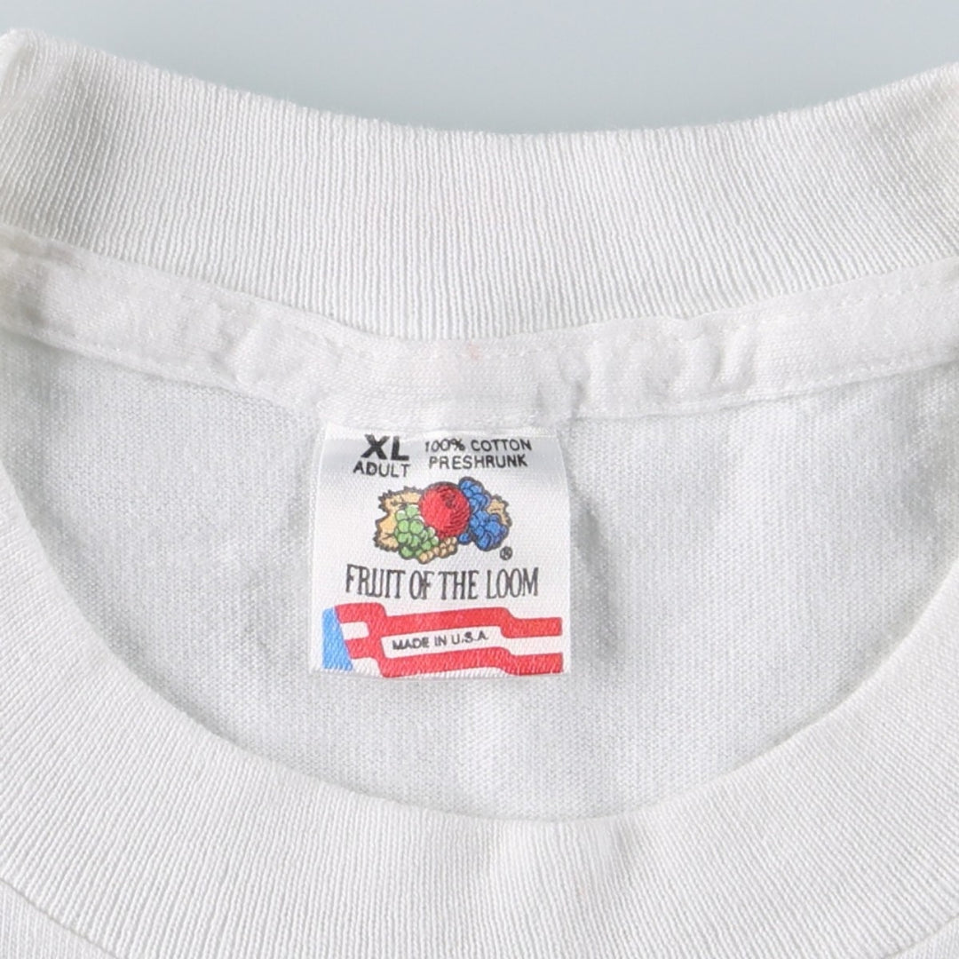 Vintage 90'S Fruit of the Loom Marlboro advertising T-shirt, Made in USA, Men's XL cotton white type Vintage Second Hand