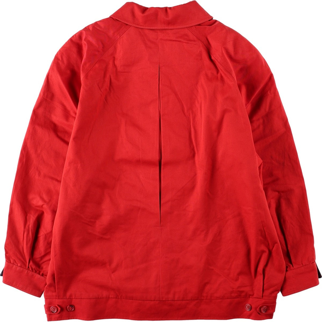 Burberry's Swing Top Sport Jacket, Made in England, Women's Size L (approx.) cotton red type Vintage Second Hand