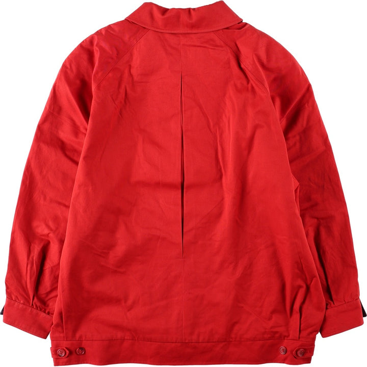 Burberry's Swing Top Sport Jacket, Made in England, Women's Size L (approx.) cotton red type Vintage Second Hand