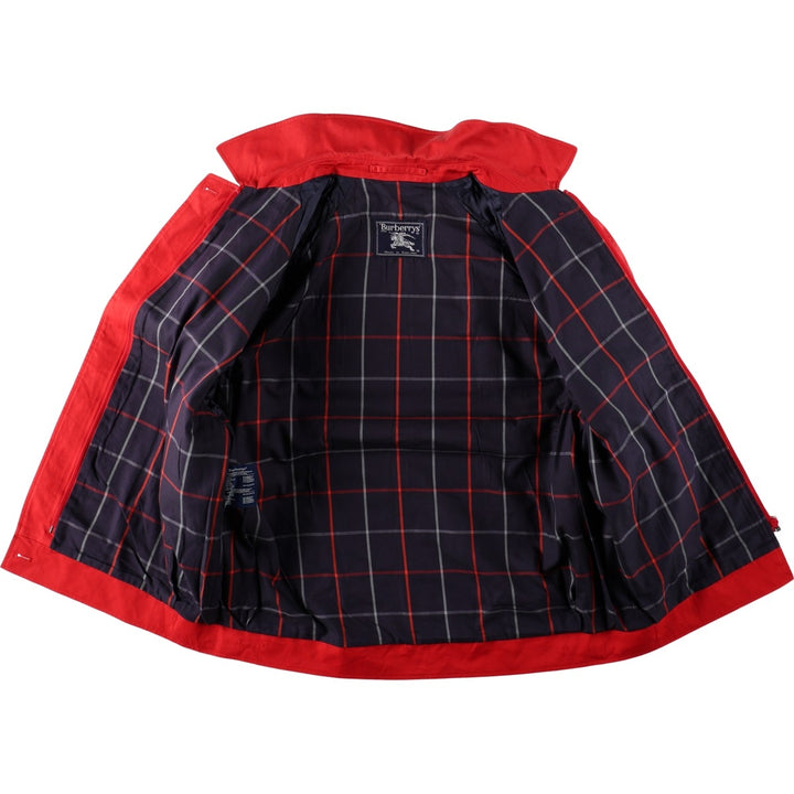 Burberry's Swing Top Sport Jacket, Made in England, Women's Size L (approx.) cotton red type Vintage Second Hand