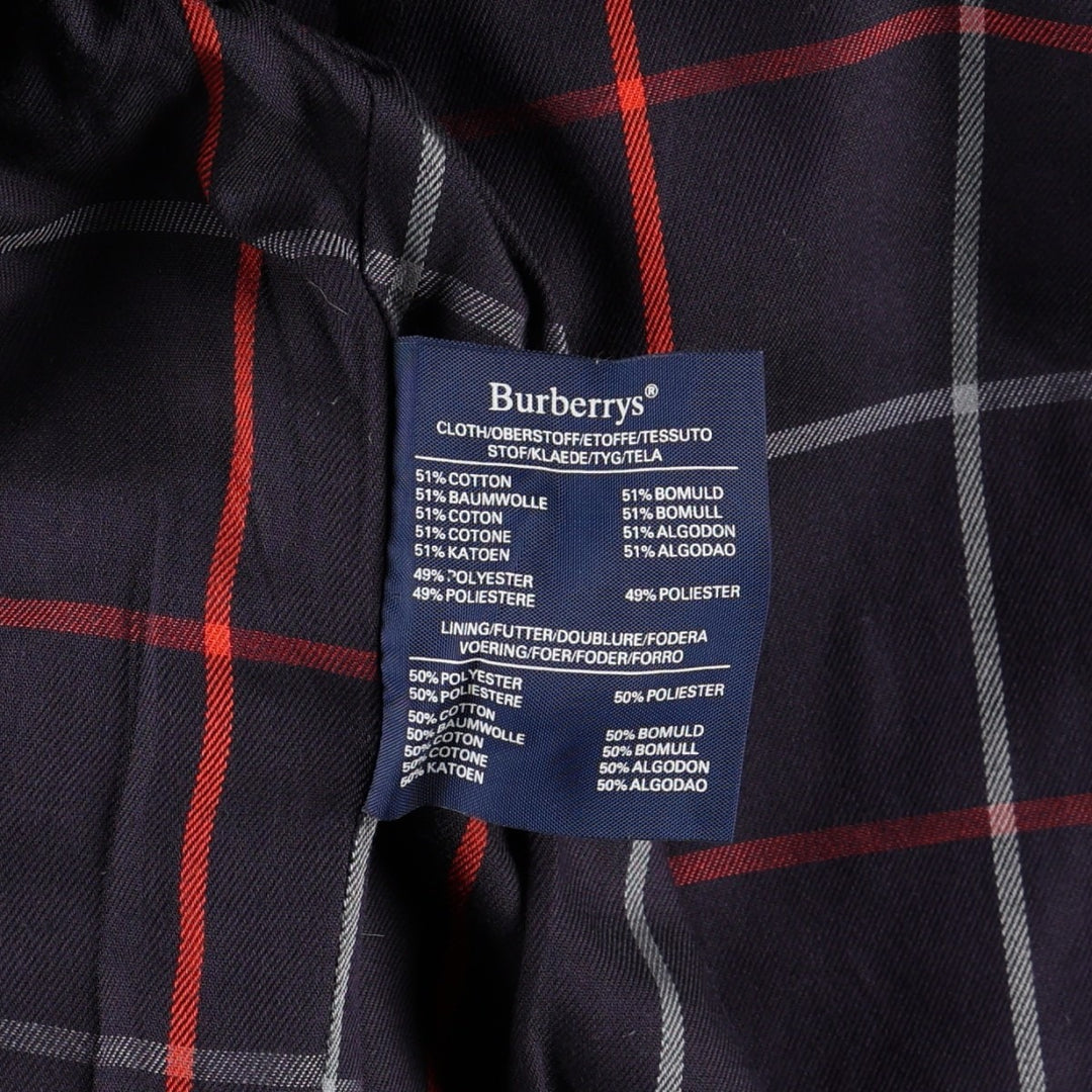 Burberry's Swing Top Sport Jacket, Made in England, Women's Size L (approx.) cotton red type Vintage Second Hand