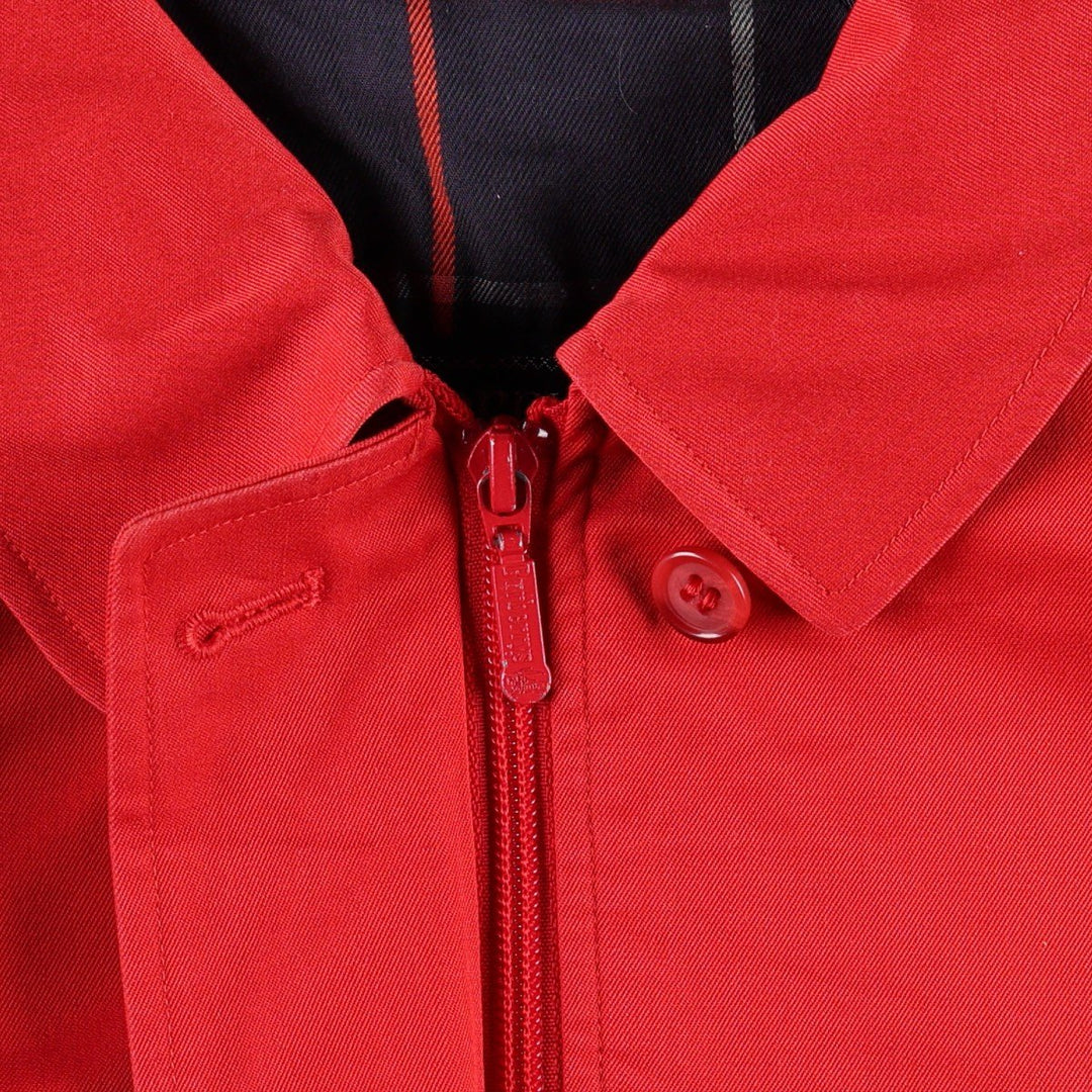 Burberry's Swing Top Sport Jacket, Made in England, Women's Size L (approx.) cotton red type Vintage Second Hand
