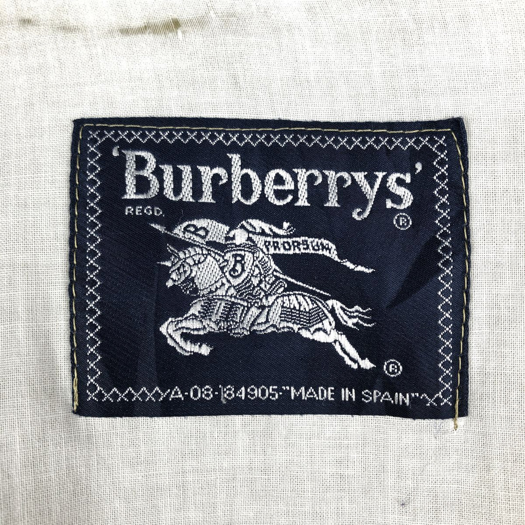Burberry's Swing Top Sport Jacket, Made in Spain, Men's Size L (approx.) unclear Beige type Vintage Second Hand