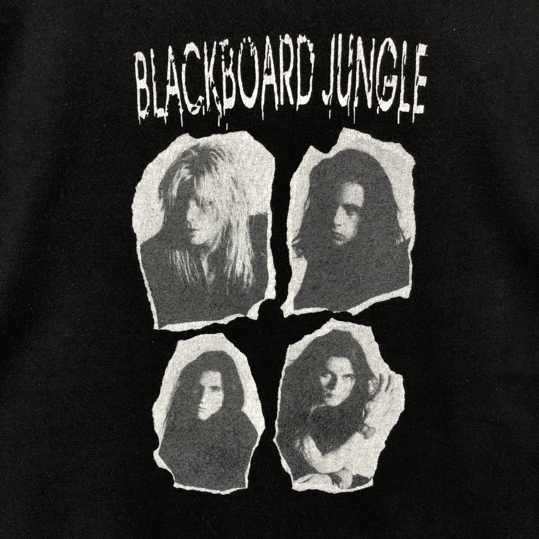 90'S Murina Blackboard Jungle Long-Sleeve Band T-Shirt, Made in USA, Men's XL (approx.) Vintage cotton black type Vintage Second Hand