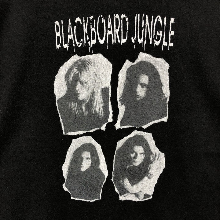 90'S Murina Blackboard Jungle Long-Sleeve Band T-Shirt, Made in USA, Men's XL (approx.) Vintage cotton black type Vintage Second Hand