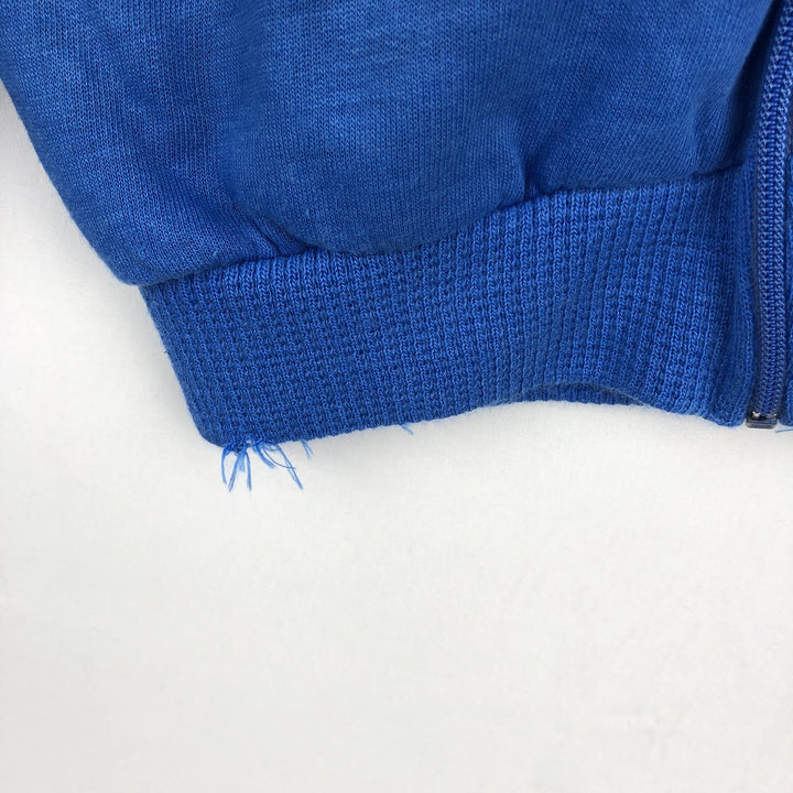 1980'S Adidas full-zip sweatshirt, made in France, men's size M equivalent, vintage. acrylic blue type Vintage Second Hand