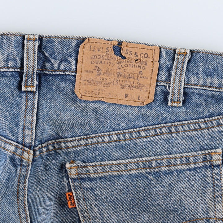 Levi's 20505-0217 Orange Tab Tapered Denim Pants, Men's W33 (approx.), Vintage unclear blue type Vintage Second Hand