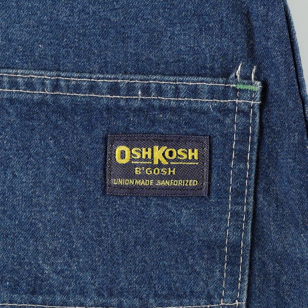 OshKosh B'Gosh Denim Painter Pants, Made in USA, Men's Size W32 (approx.), Vintage unclear blue type Vintage Second Hand