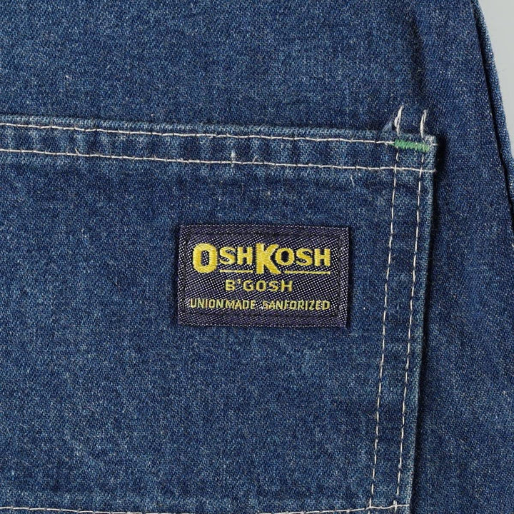 OshKosh B'Gosh Denim Painter Pants, Made in USA, Men's Size W32 (approx.), Vintage unclear blue type Vintage Second Hand
