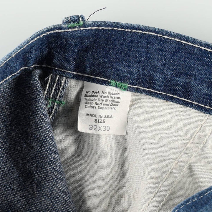 OshKosh B'Gosh Denim Painter Pants, Made in USA, Men's Size W32 (approx.), Vintage unclear blue type Vintage Second Hand