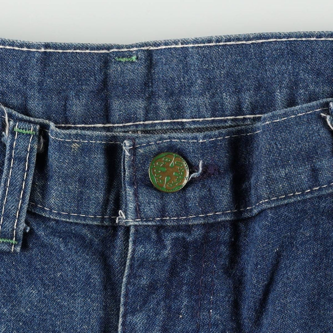 OshKosh B'Gosh Denim Painter Pants, Made in USA, Men's Size W32 (approx.), Vintage unclear blue type Vintage Second Hand