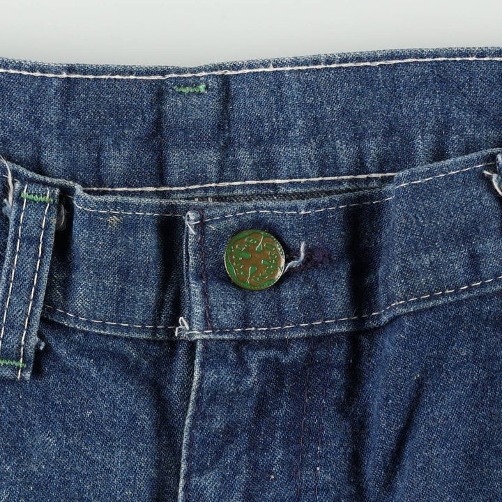 OshKosh B'Gosh Denim Painter Pants, Made in USA, Men's Size W32 (approx.), Vintage unclear blue type Vintage Second Hand