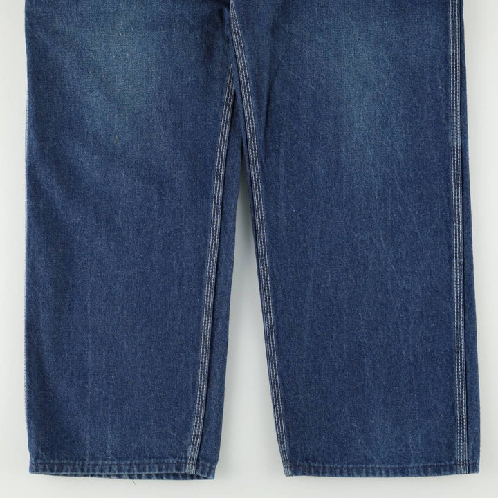 OshKosh B'Gosh Denim Painter Pants, Made in USA, Men's Size W32 (approx.), Vintage unclear blue type Vintage Second Hand
