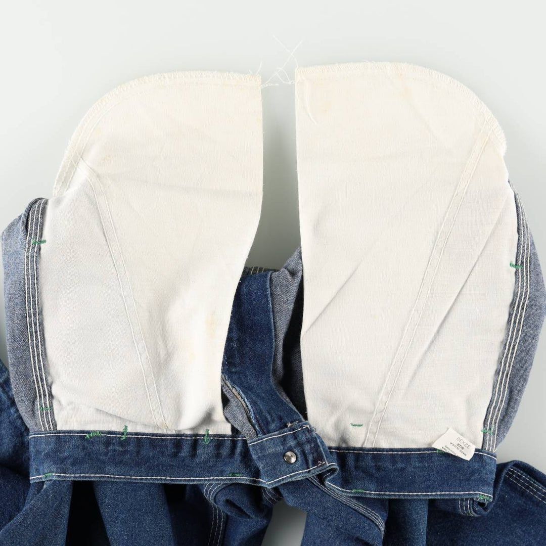 OshKosh B'Gosh Denim Painter Pants, Made in USA, Men's Size W32 (approx.), Vintage unclear blue type Vintage Second Hand