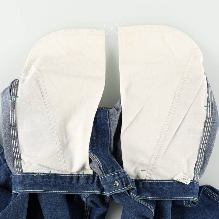 OshKosh B'Gosh Denim Painter Pants, Made in USA, Men's Size W32 (approx.), Vintage unclear blue type Vintage Second Hand