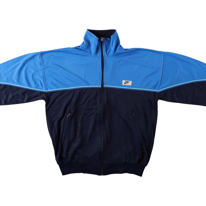 1980'S Nike navy tag track jacket, men's size S equivalent, vintage. polyamide blue type Vintage Second Hand