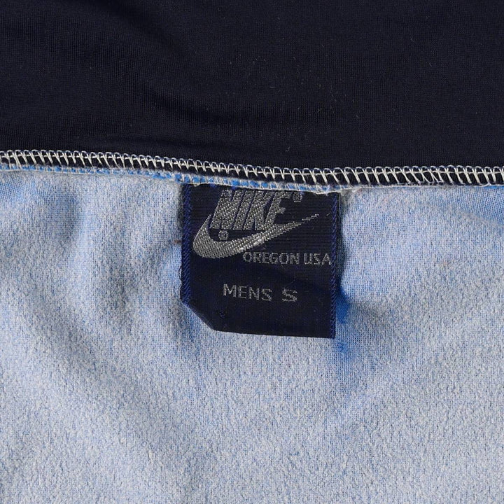 1980'S Nike navy tag track jacket, men's size S equivalent, vintage. polyamide blue type Vintage Second Hand