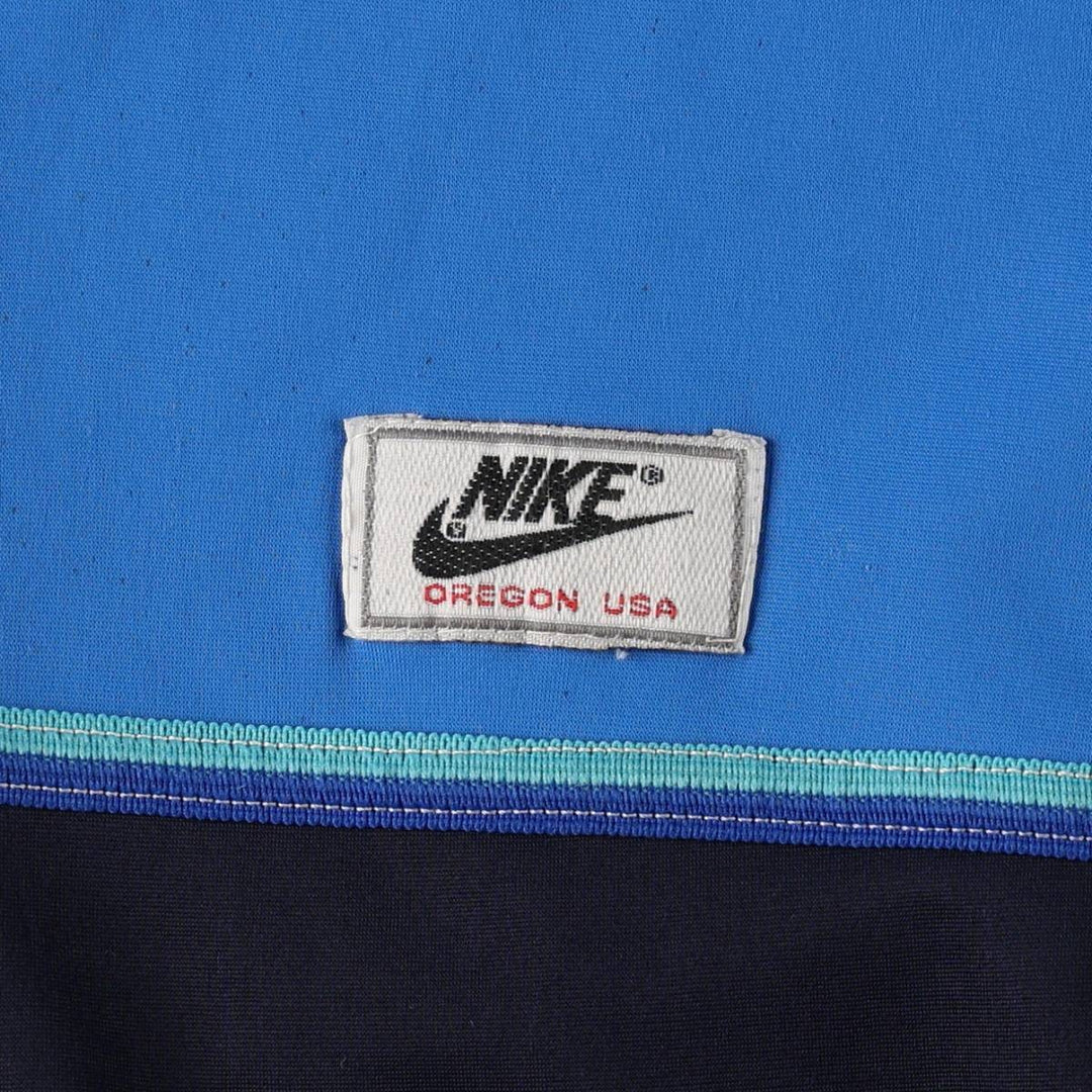 1980'S Nike navy tag track jacket, men's size S equivalent, vintage. polyamide blue type Vintage Second Hand