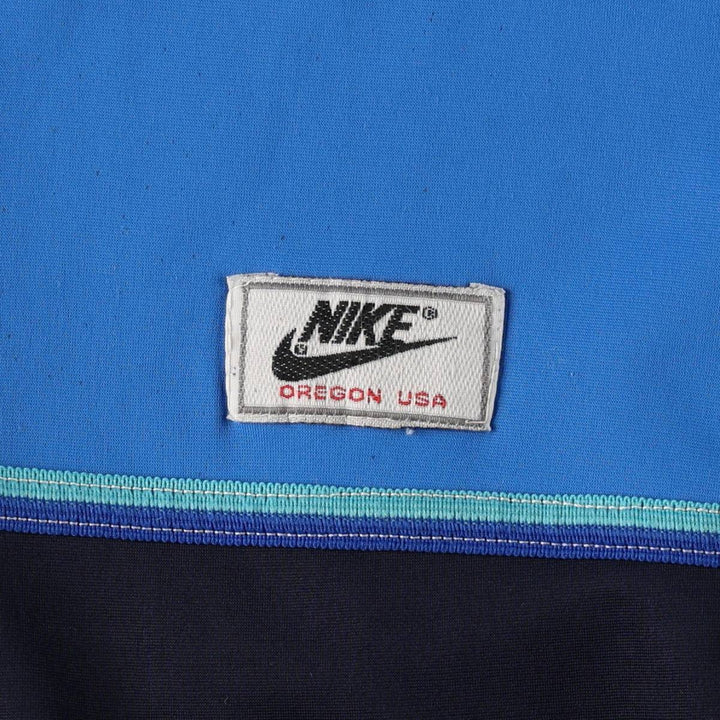 1980'S Nike navy tag track jacket, men's size S equivalent, vintage. polyamide blue type Vintage Second Hand