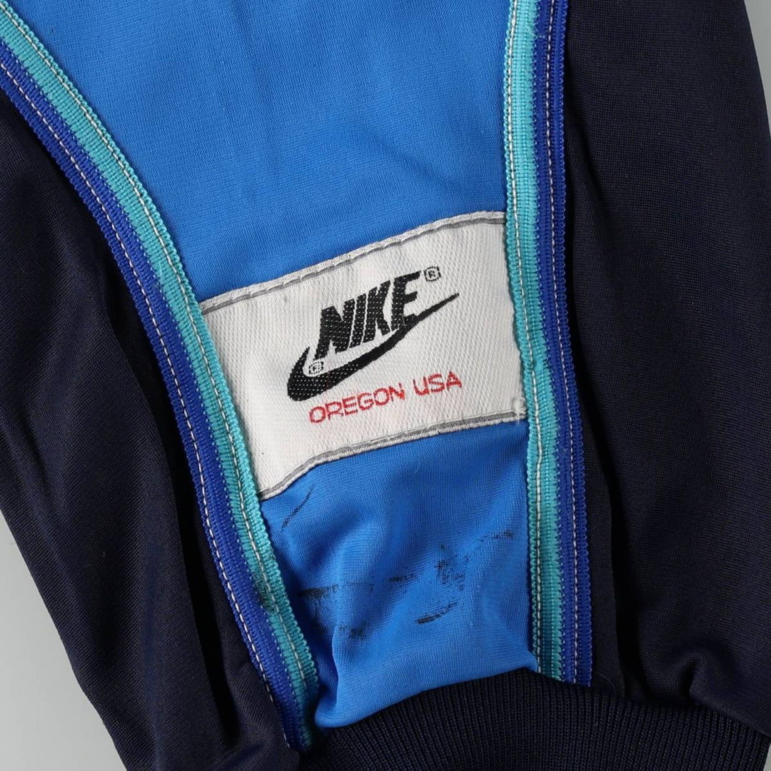 1980'S Nike navy tag track jacket, men's size S equivalent, vintage. polyamide blue type Vintage Second Hand