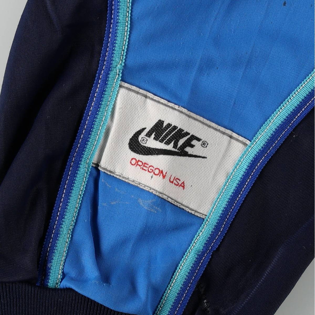 1980'S Nike navy tag track jacket, men's size S equivalent, vintage. polyamide blue type Vintage Second Hand