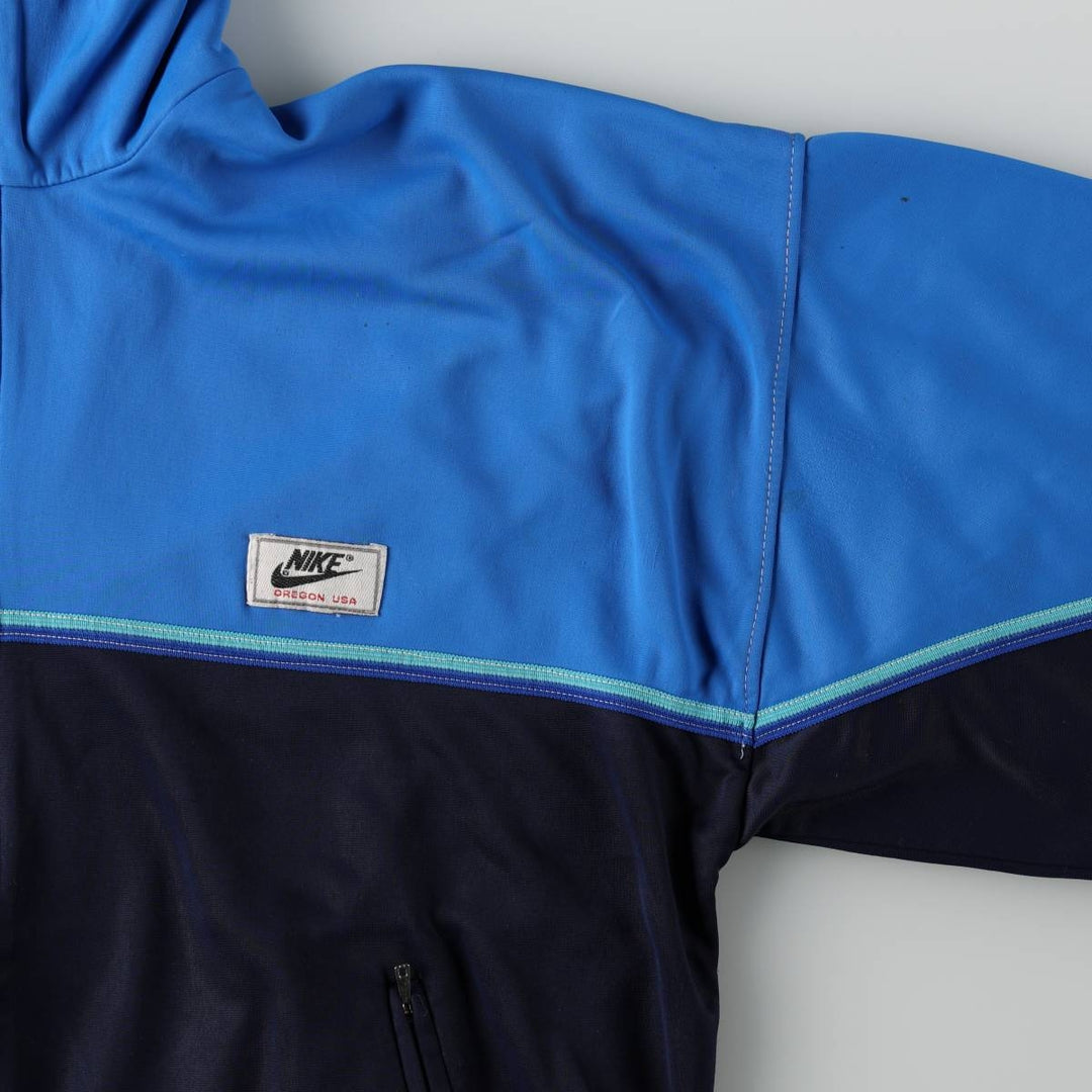 1980'S Nike navy tag track jacket, men's size S equivalent, vintage. polyamide blue type Vintage Second Hand